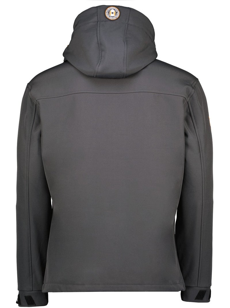 Casaco softshell corta-vento com capuz takeneak – canadian peak Cinza escuro - Kiabi