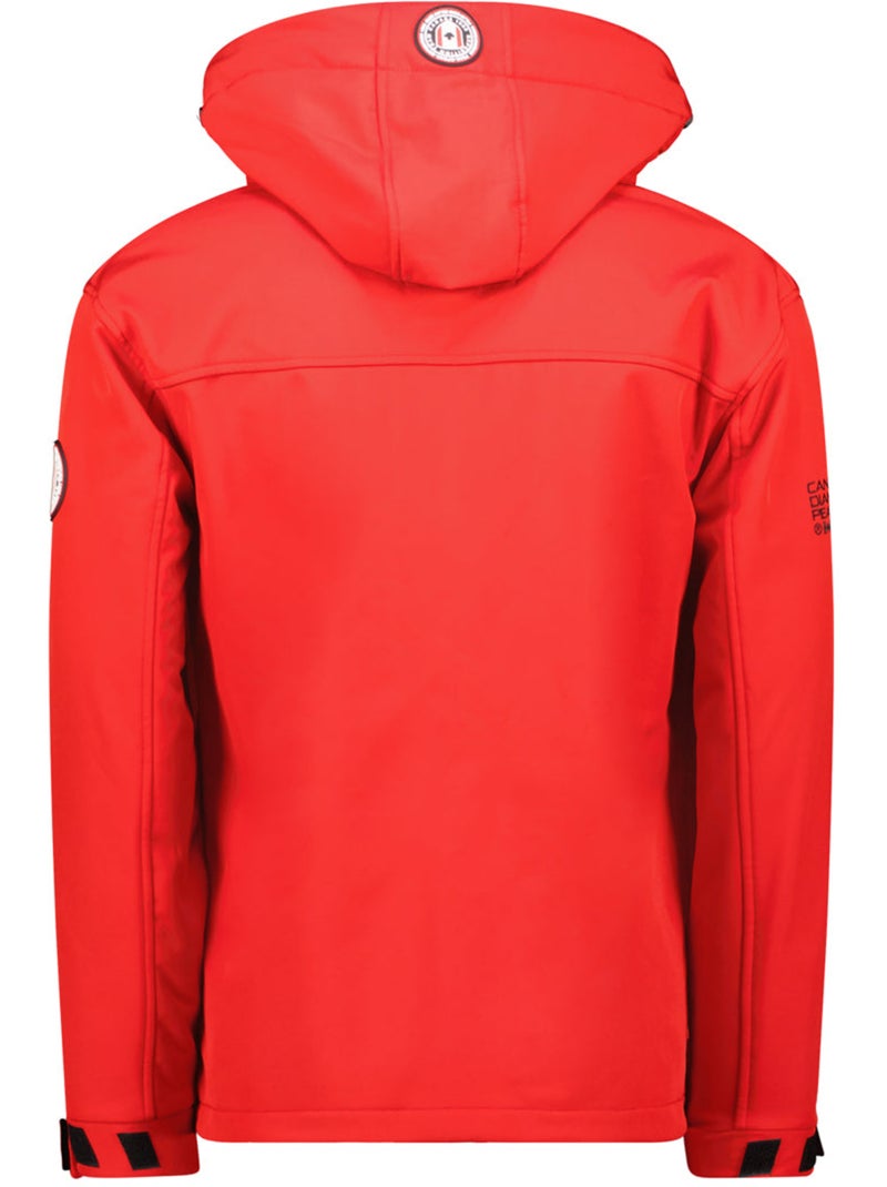 Casaco softshell corta-vento com capuz takeneak – canadian peak Vermelho - Kiabi