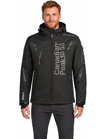 Casaco softshell corta-vento com capuz talenteak – canadian peak