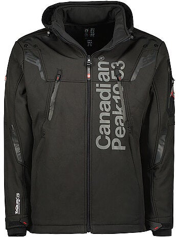 Casaco softshell corta-vento com capuz talenteak – canadian peak