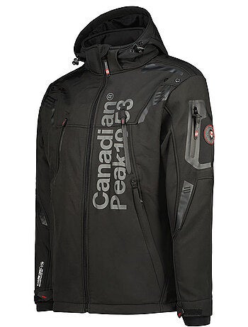 Casaco softshell corta-vento com capuz talenteak – canadian peak