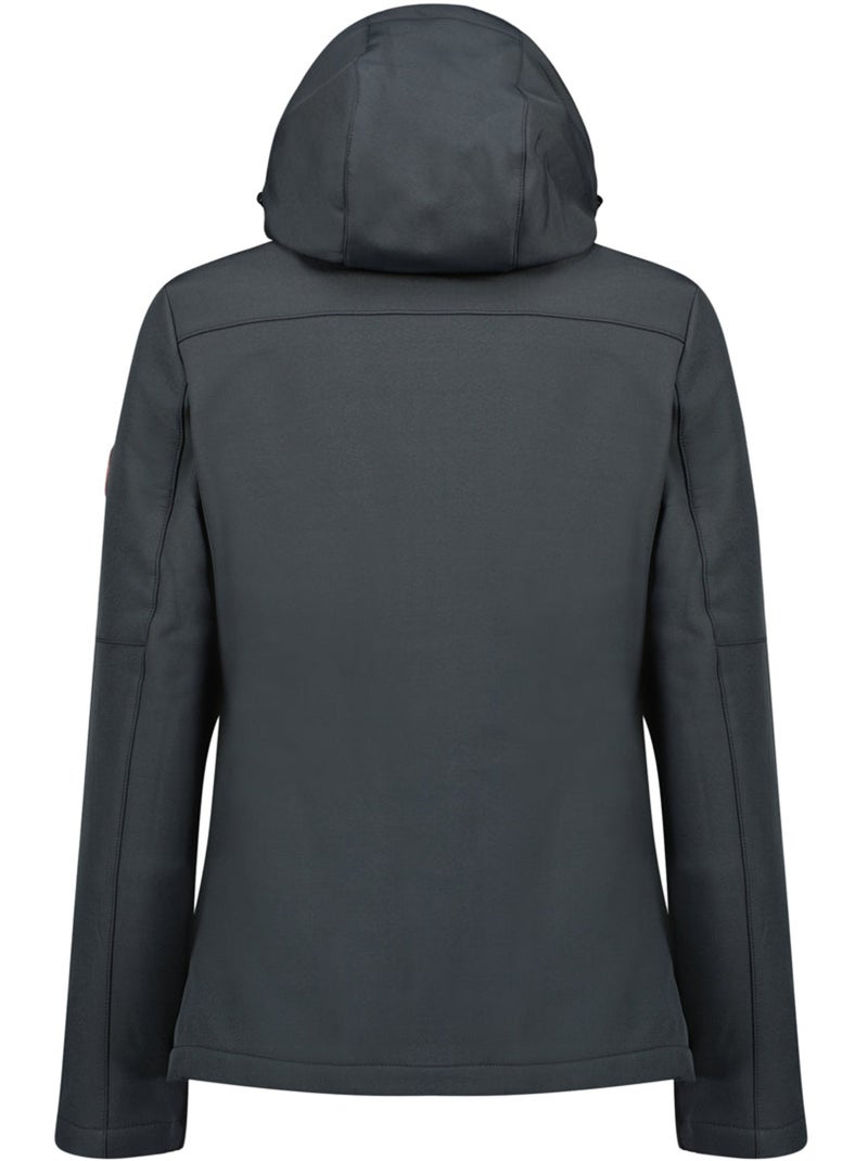 Casaco softshell corta-vento forrado a polar timmexeak – canadian peak Cinza-preto - Kiabi