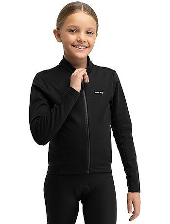 Casaco softshell de inverno para ciclismo rapariga