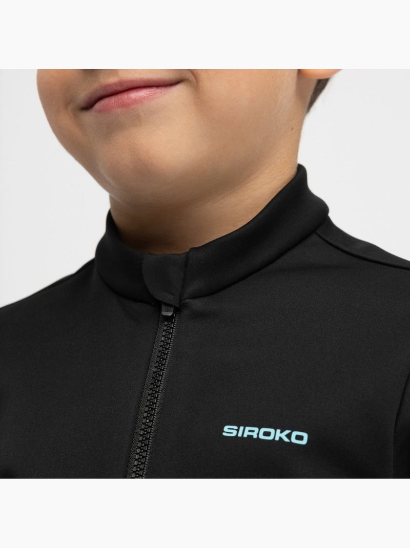 Casaco softshell de inverno para ciclismo rapaz Preto - Kiabi
