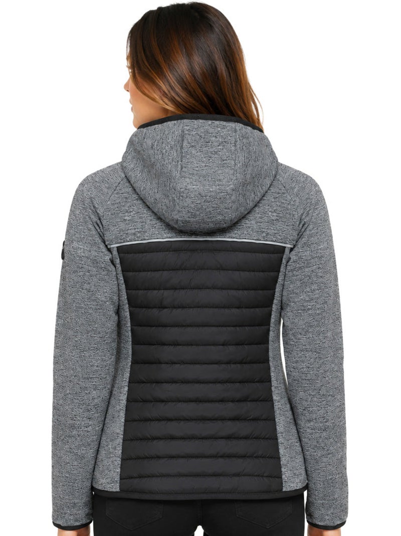 Casaco softshell híbrido com capuz tsedakaoral – kaporal Preto - Kiabi