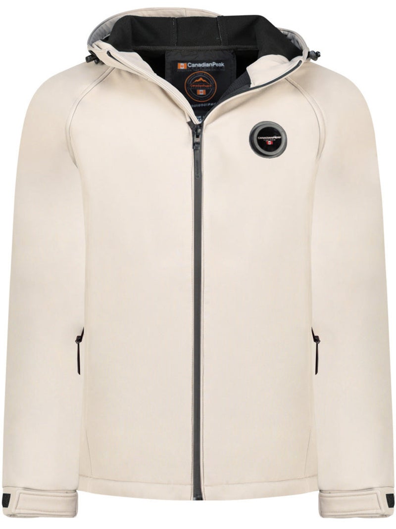 Casaco softshell repelente à água com capuz tamigoglasseak – canadian peak Bege - Kiabi