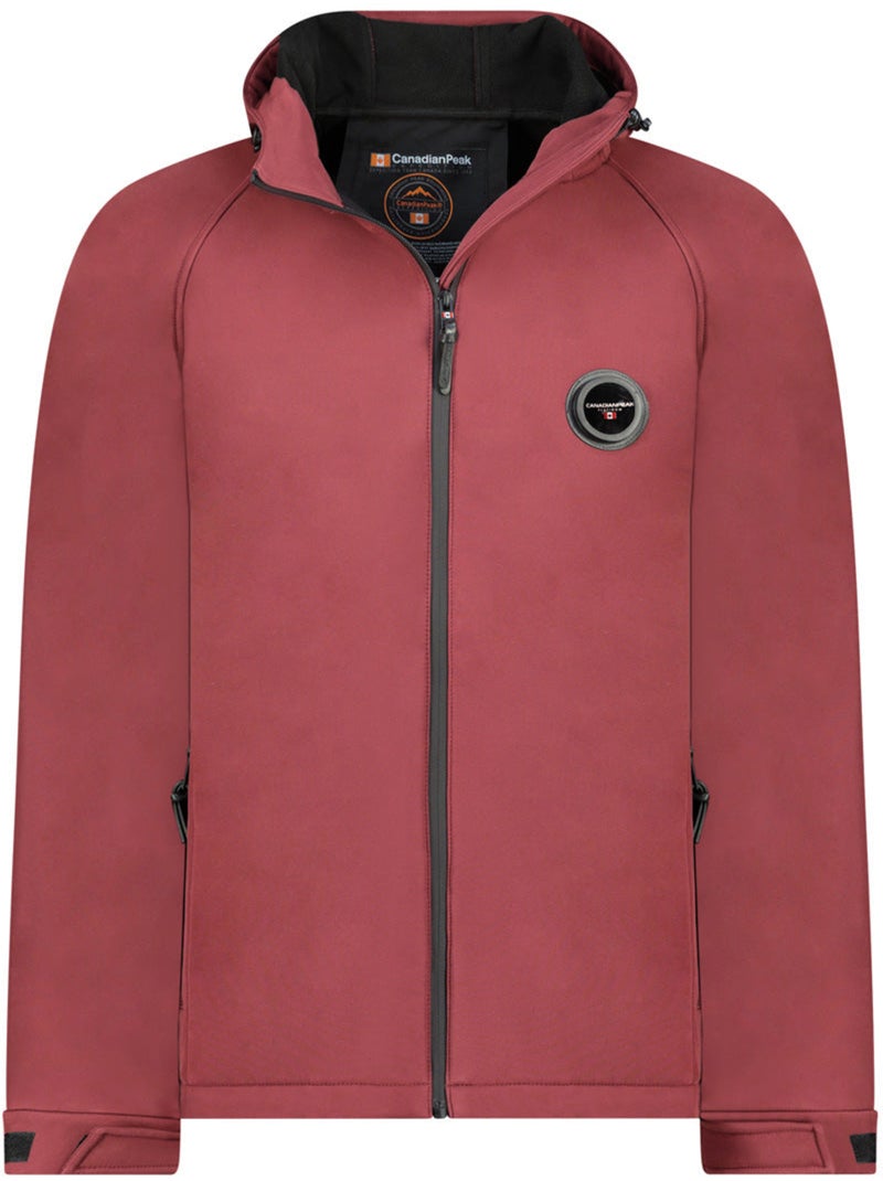 Casaco softshell repelente à água com capuz tamigoglasseak – canadian peak Bordô - Kiabi