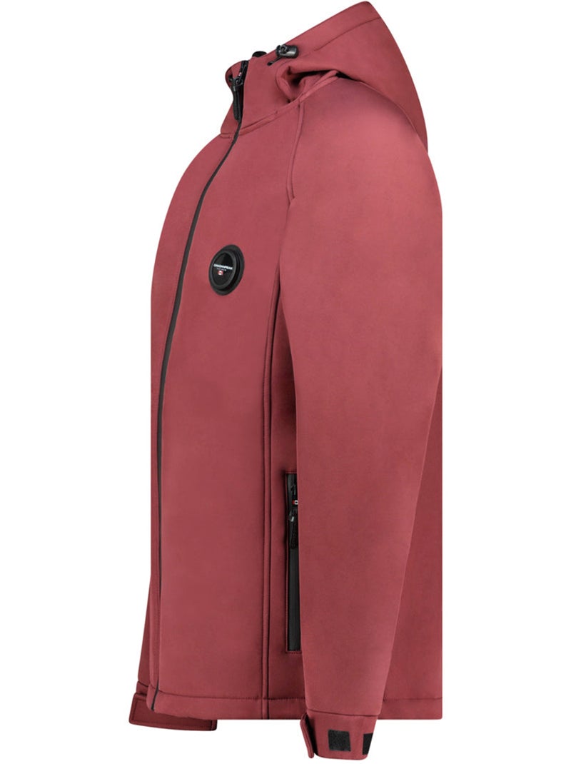 Casaco softshell repelente à água com capuz tamigoglasseak – canadian peak Bordô - Kiabi