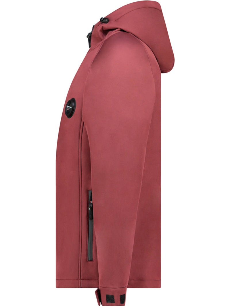 Casaco softshell repelente à água com capuz tamigoglasseak – canadian peak Bordô - Kiabi