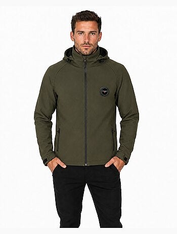 Casaco softshell repelente à água com capuz tamigoglasseak – canadian peak