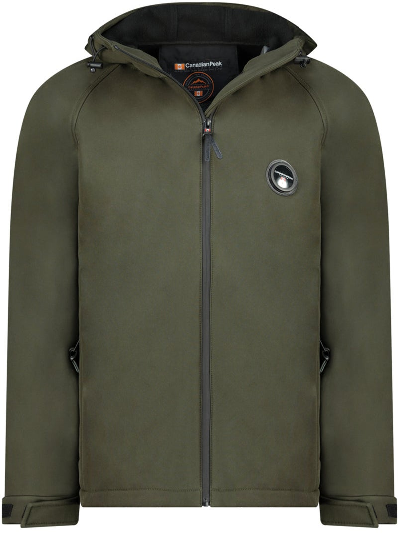 Casaco softshell repelente à água com capuz tamigoglasseak – canadian peak Cáqui - Kiabi