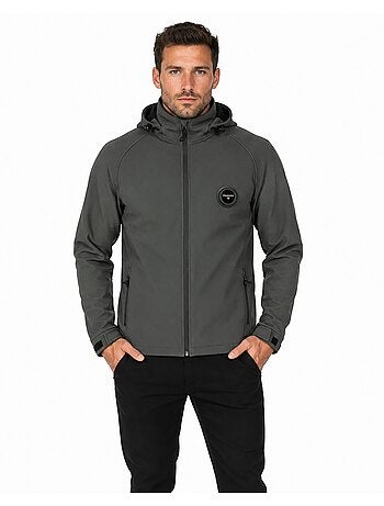 Casaco softshell repelente à água com capuz tamigoglasseak – canadian peak