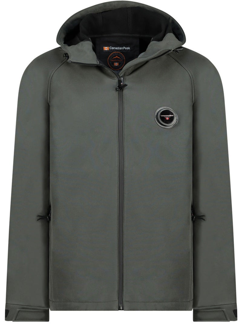 Casaco softshell repelente à água com capuz tamigoglasseak – canadian peak Cinza escuro - Kiabi