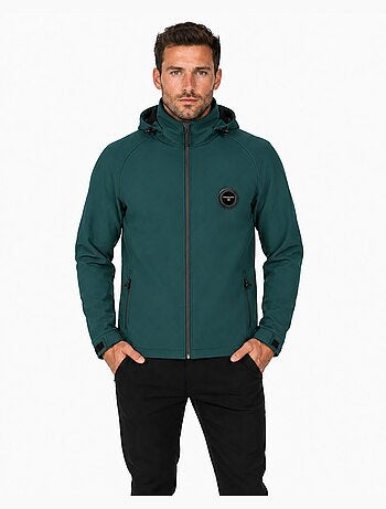 Casaco softshell repelente à água com capuz tamigoglasseak – canadian peak