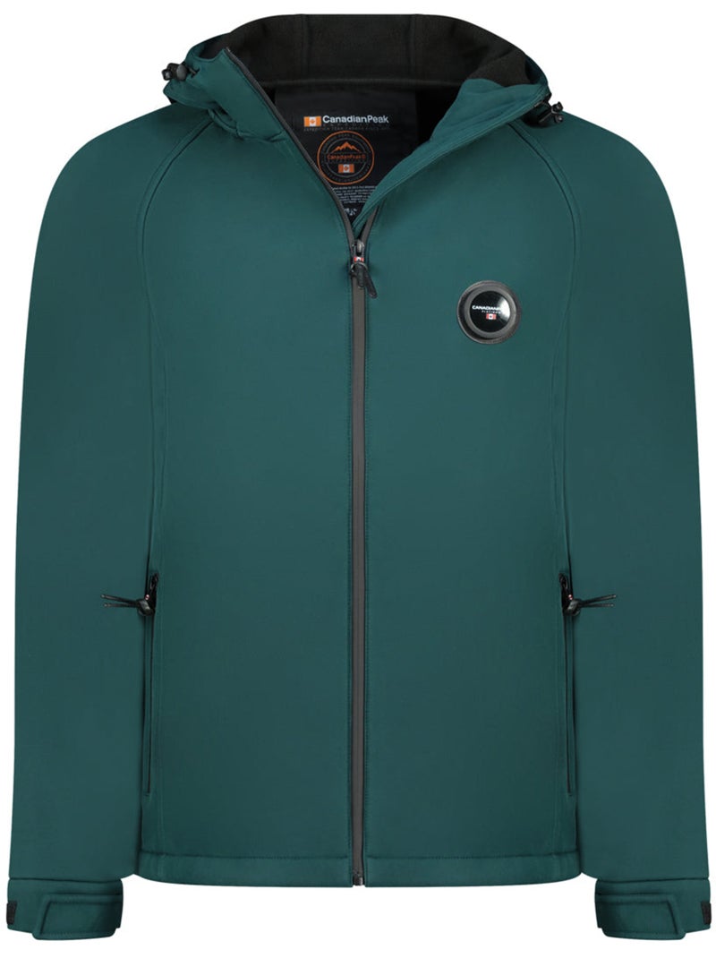 Casaco softshell repelente à água com capuz tamigoglasseak – canadian peak Verde escuro - Kiabi