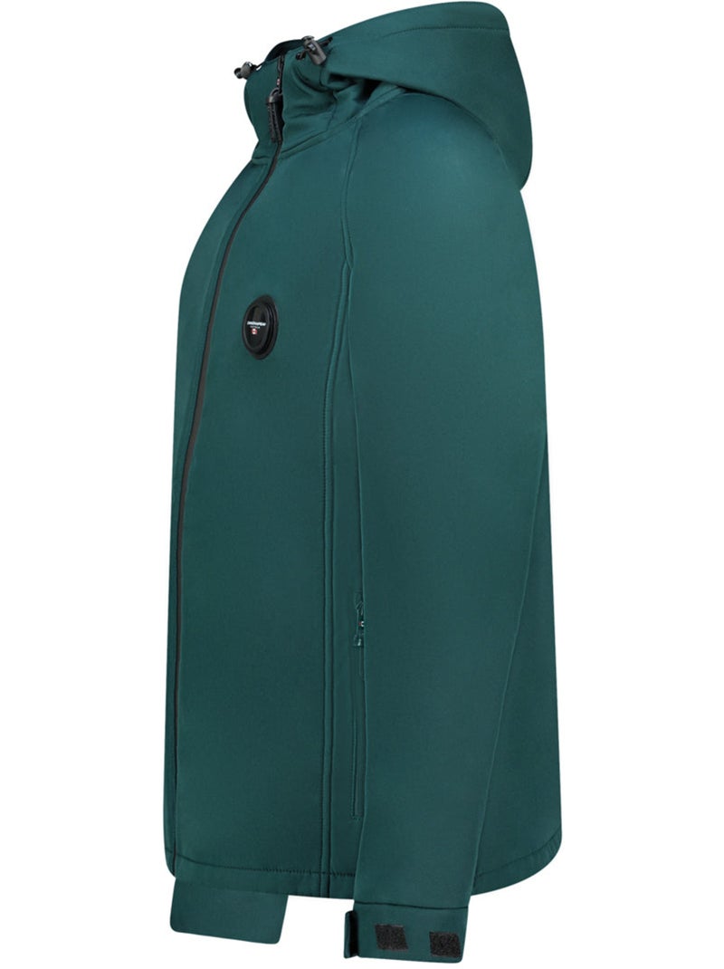 Casaco softshell repelente à água com capuz tamigoglasseak – canadian peak Verde escuro - Kiabi