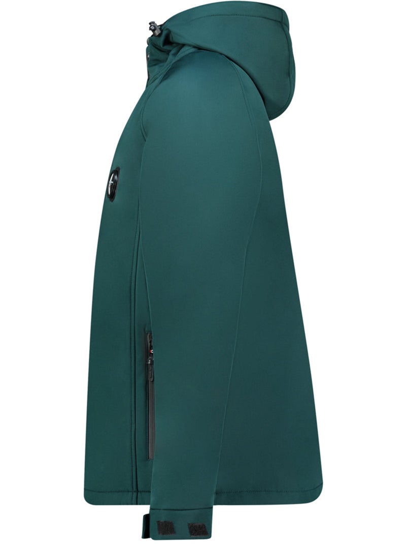Casaco softshell repelente à água com capuz tamigoglasseak – canadian peak Verde escuro - Kiabi