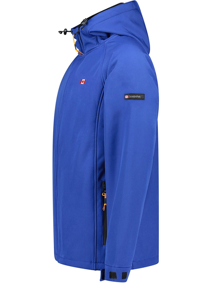 Casaco softshell repelente à água com capuz tamigoloreak – canadian peak Azul-real - Kiabi