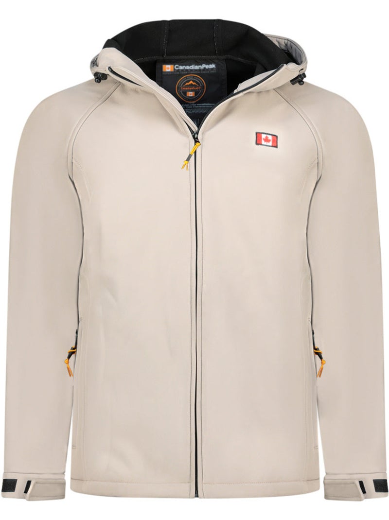 Casaco softshell repelente à água com capuz tamigoloreak – canadian peak Bege - Kiabi