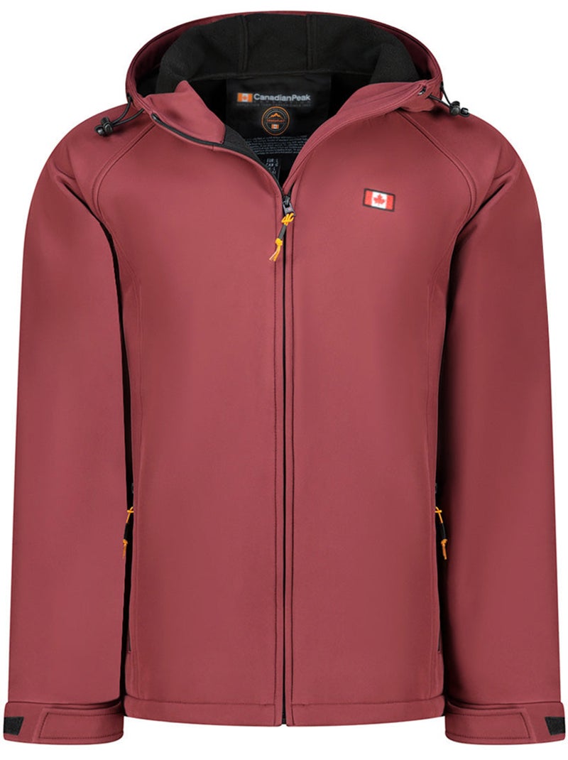 Casaco softshell repelente à água com capuz tamigoloreak – canadian peak Bordô - Kiabi