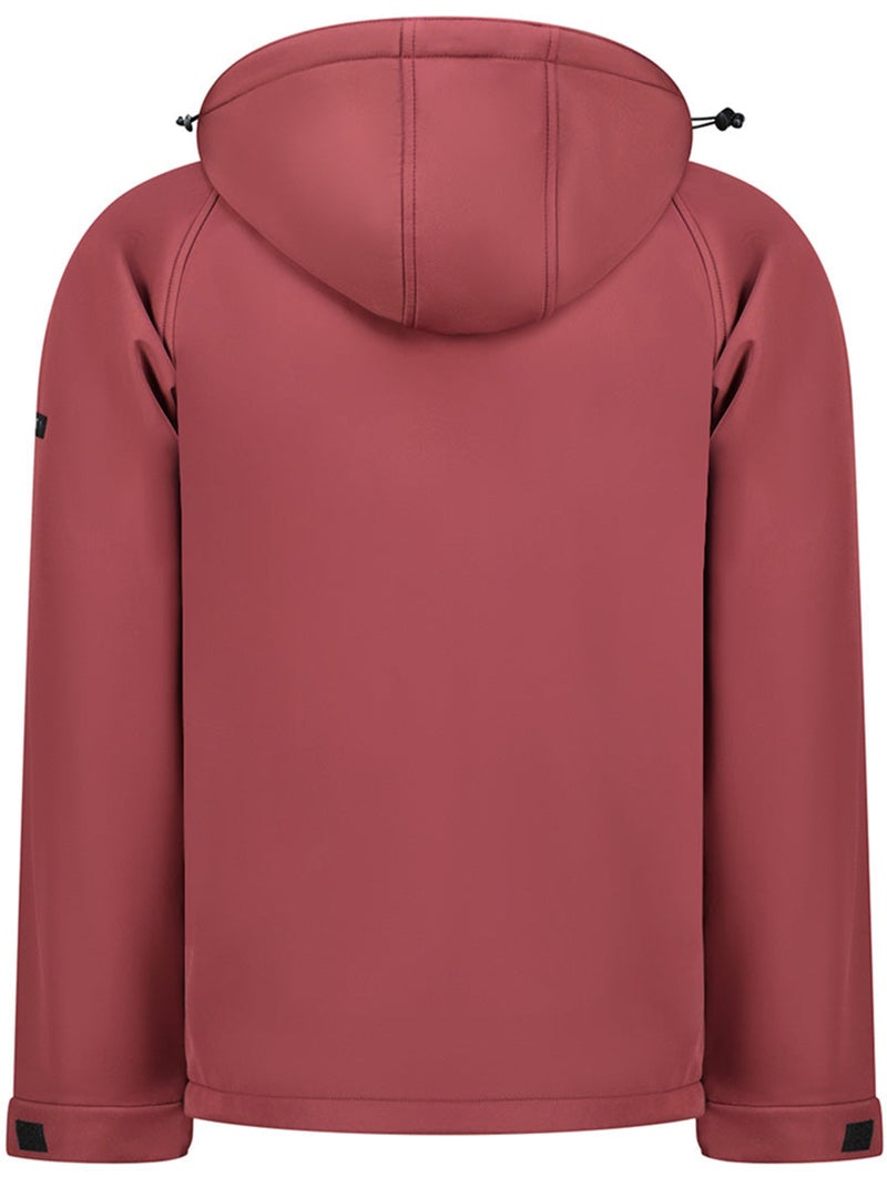 Casaco softshell repelente à água com capuz tamigoloreak – canadian peak Bordô - Kiabi
