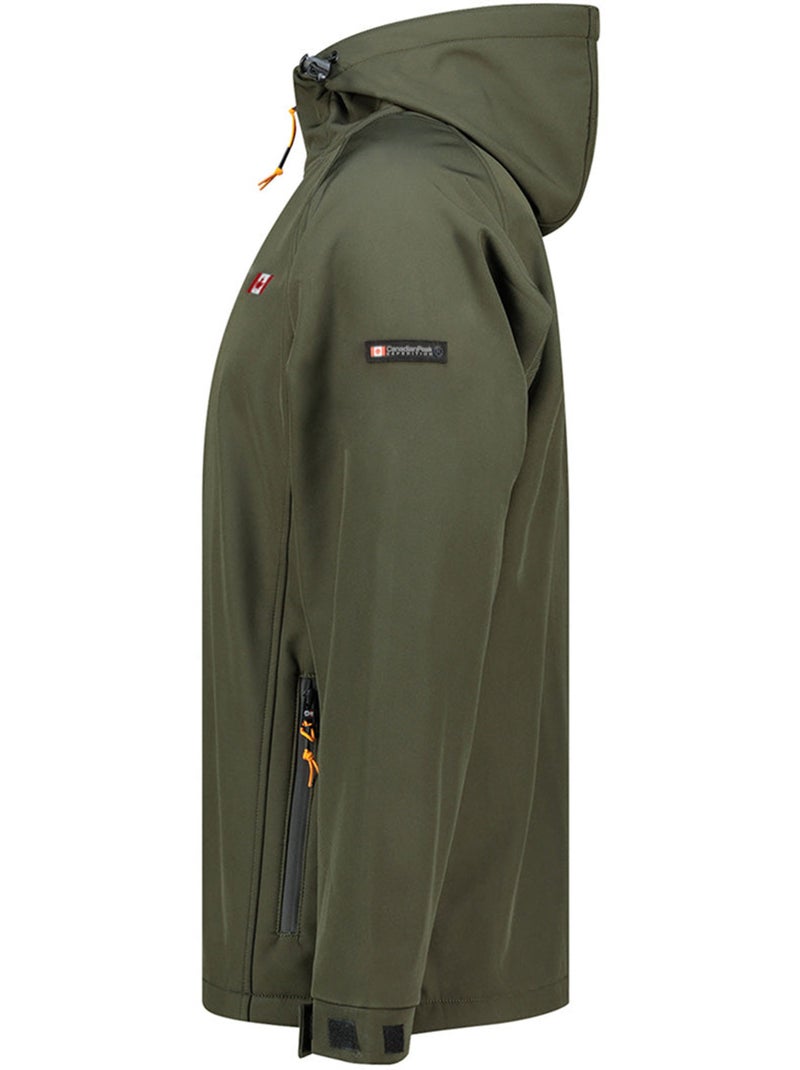 Casaco softshell repelente à água com capuz tamigoloreak – canadian peak Cáqui - Kiabi