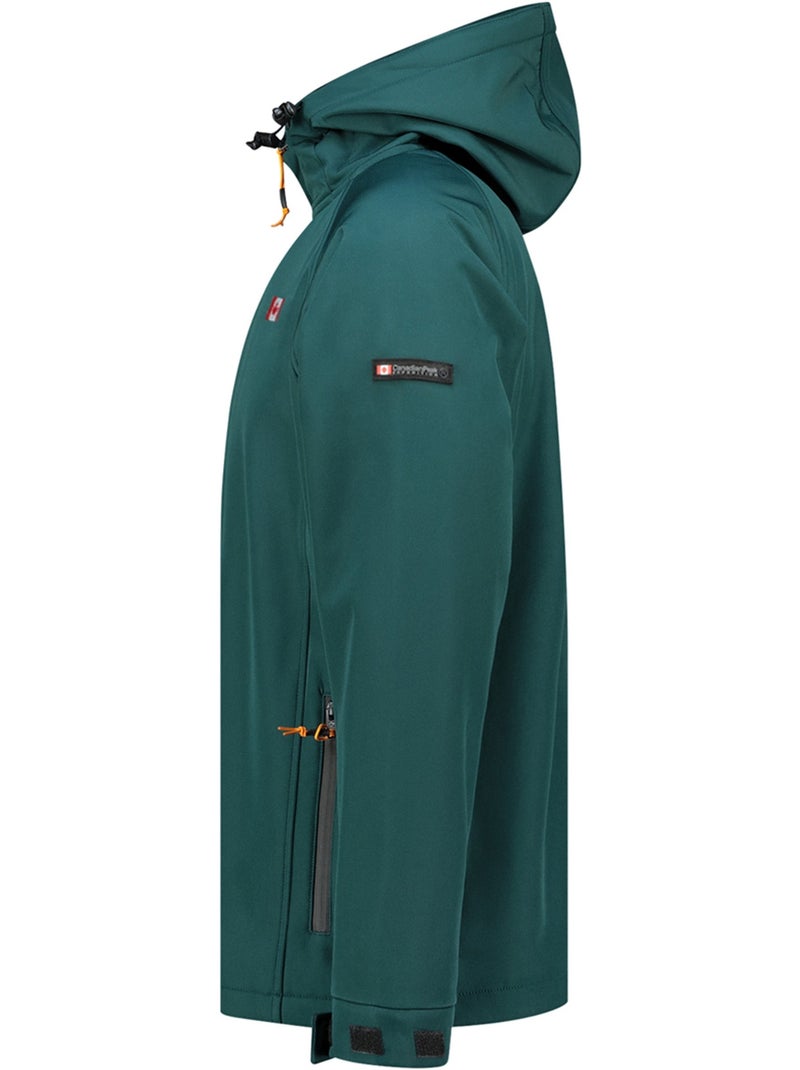 Casaco softshell repelente à água com capuz tamigoloreak – canadian peak Verde escuro - Kiabi