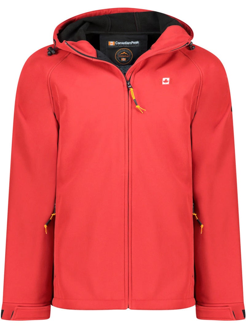 Casaco softshell repelente à água com capuz tamigoloreak – canadian peak Vermelho - Kiabi