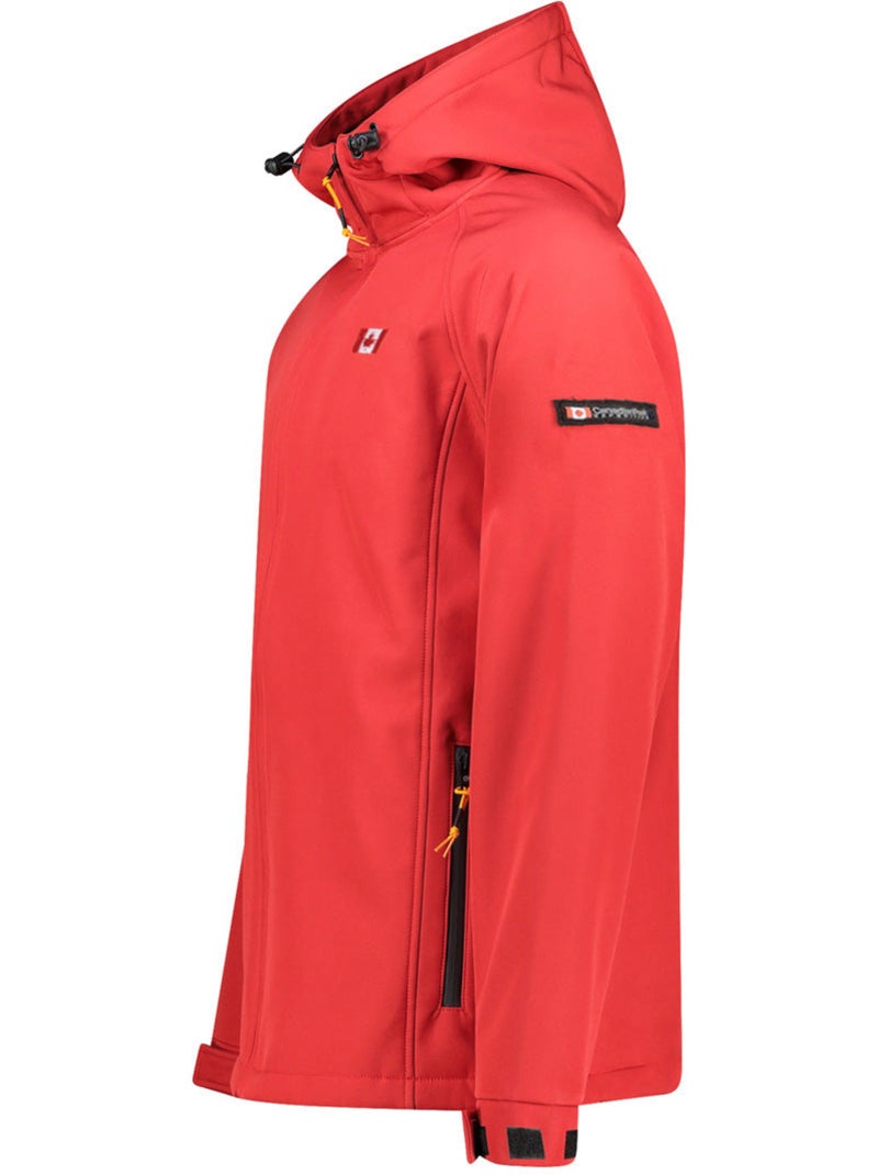 Casaco softshell repelente à água com capuz tamigoloreak – canadian peak Vermelho - Kiabi