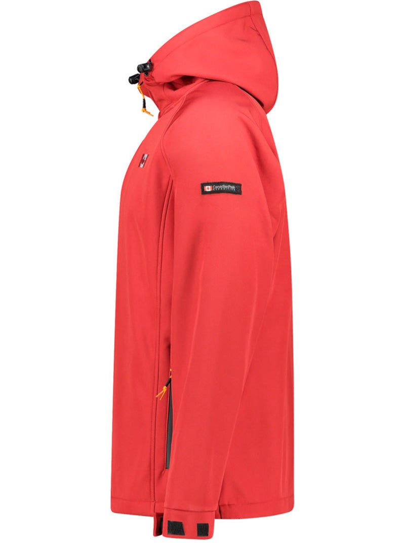 Casaco softshell repelente à água com capuz tamigoloreak – canadian peak Vermelho - Kiabi