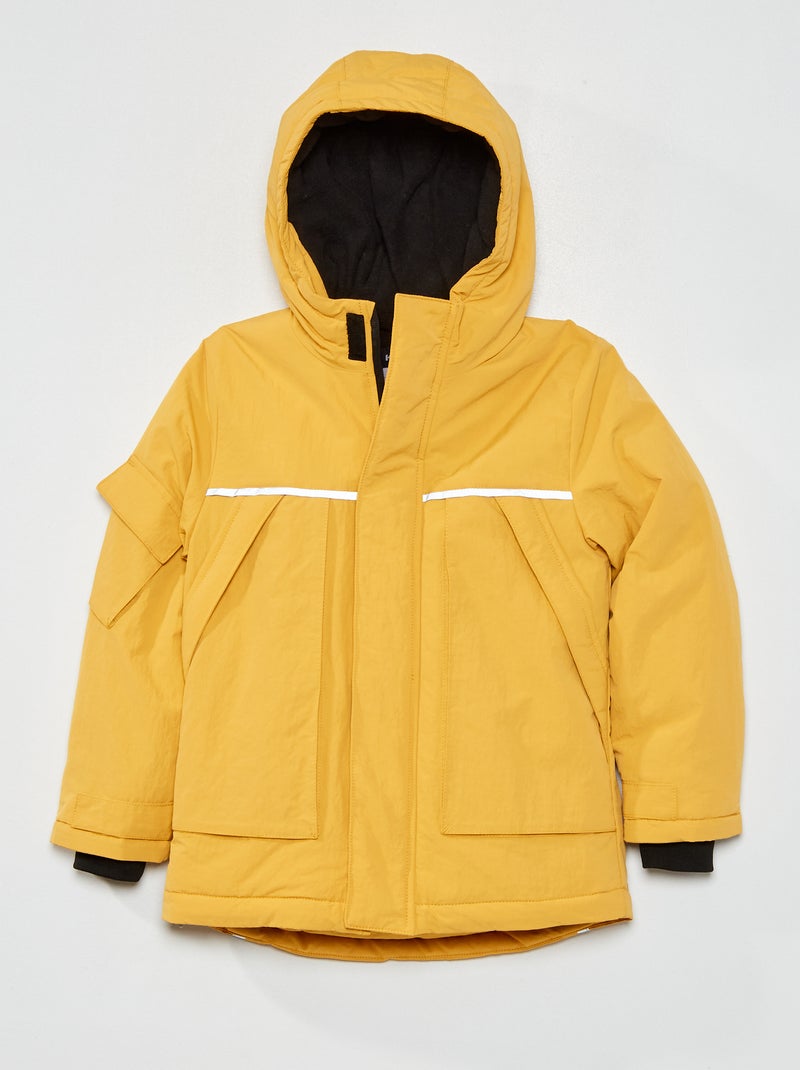 Casaco técnico com capuz AMARELO - Kiabi