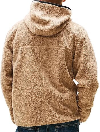 Casaco teddy marrom para homem tommy hilfiger