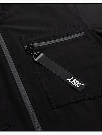 Casaco teddy preto regular