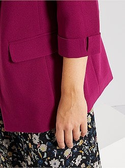 Casaco tipo blazer com gola direita - Kiabi