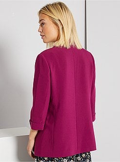 Casaco tipo blazer com gola direita - Kiabi