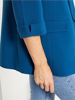 Casaco tipo blazer com gola direita - Kiabi