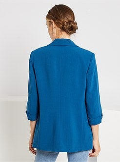 Casaco tipo blazer com gola direita - Kiabi