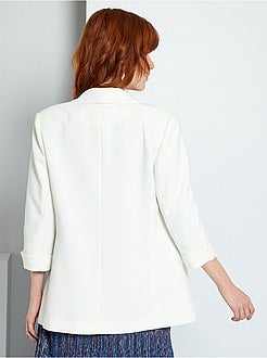 Casaco tipo blazer com gola direita - Kiabi