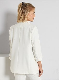 Casaco tipo blazer com gola direita - Kiabi