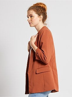 Casaco tipo blazer com gola direita - Kiabi
