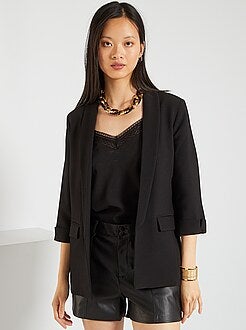 Casaco tipo blazer com gola direita - Kiabi