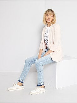 Casaco tipo blazer com gola direita - Kiabi