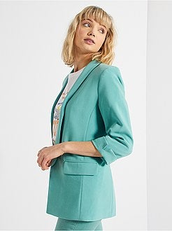 Casaco tipo blazer com gola direita - Kiabi