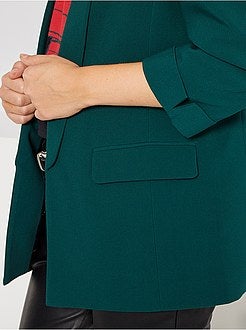 Casaco tipo blazer com gola direita - Kiabi