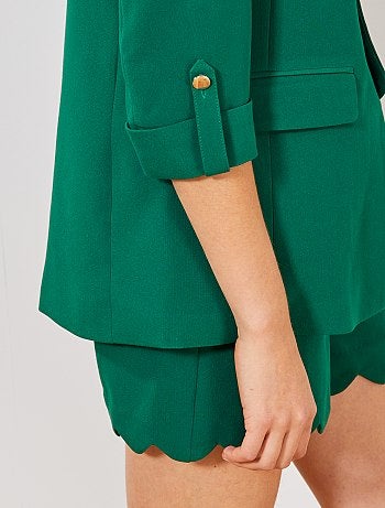 Casaco tipo blazer com gola direita - Kiabi