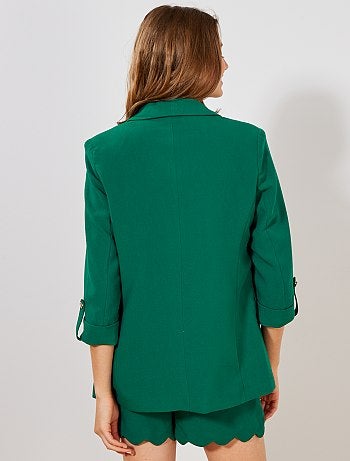 Casaco tipo blazer com gola direita - Kiabi