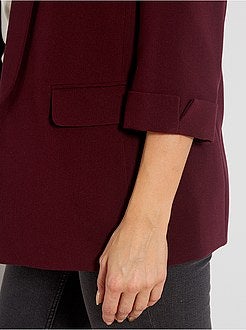 Casaco tipo blazer com gola direita - Kiabi