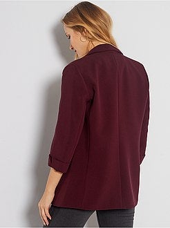 Casaco tipo blazer com gola direita - Kiabi