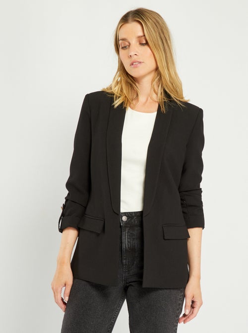 Casaco tipo blazer com manga 3/4 - Kiabi