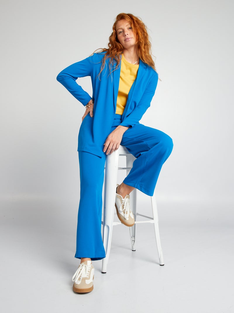 Casaco tipo blazer fluido AZUL - Kiabi
